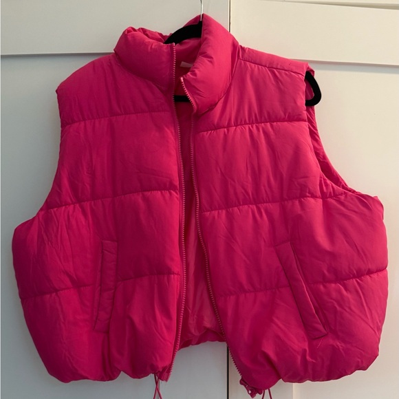 No Boundaries Jackets & Blazers - No Boundaries Bright Pink Puffer Vest